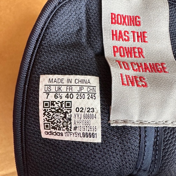 Adidas Box Hog 4 Boxing Shoes Blue Men's 7 - Picture 5 of 7